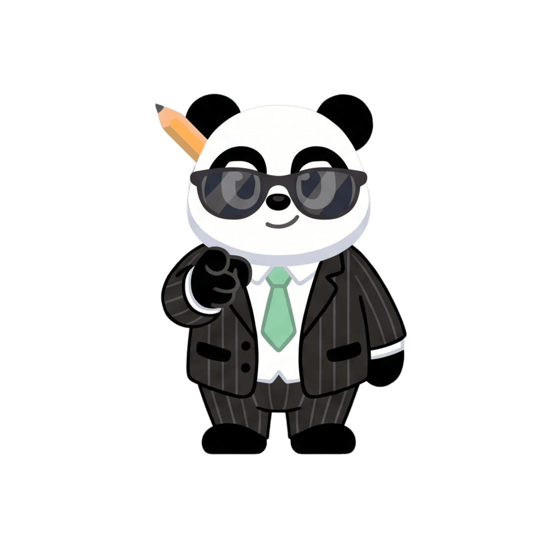 Chief, the panda CEO mascot